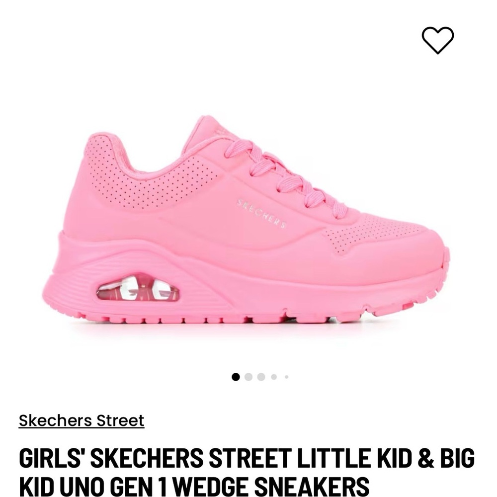 Skechers Youth Sz 6 Neon Pink Sneakers